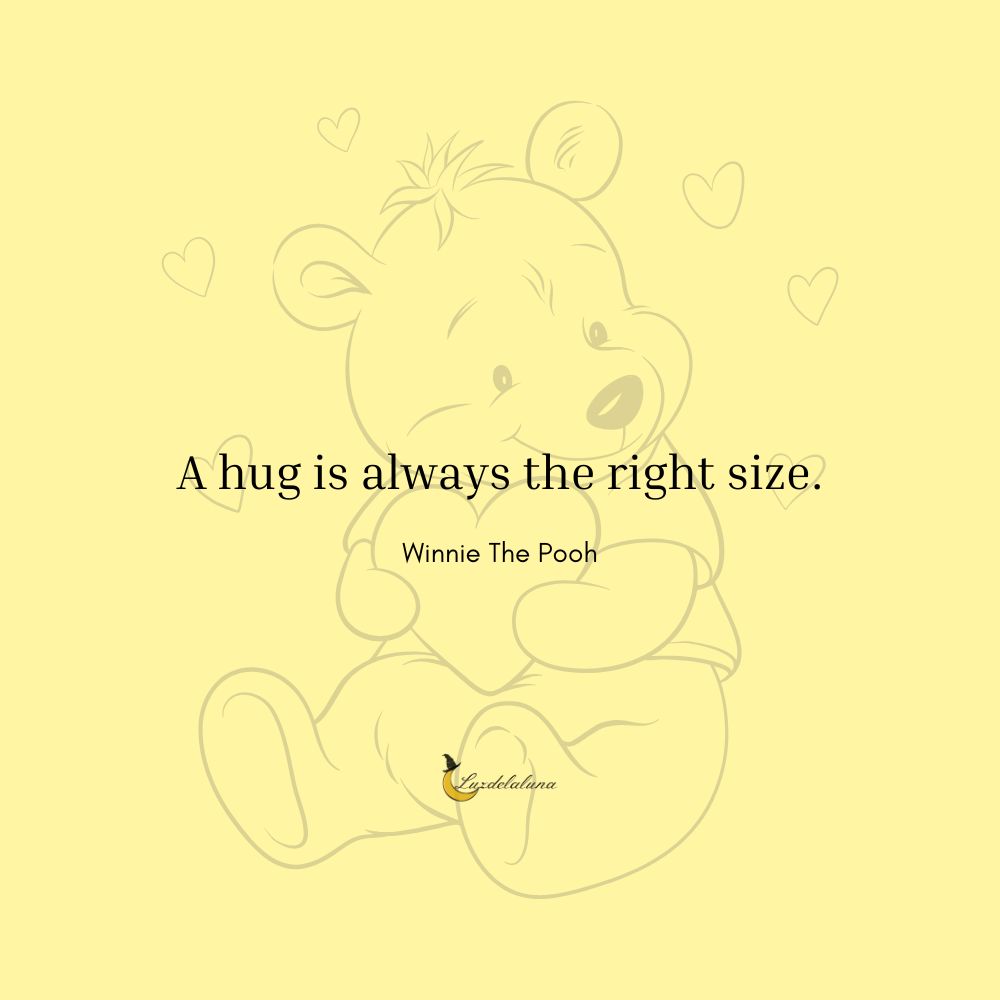 A hug is always the right size.